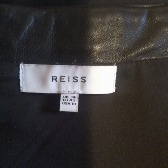 REISS Olivia leather skirt size 10 - Picture 6 of 7